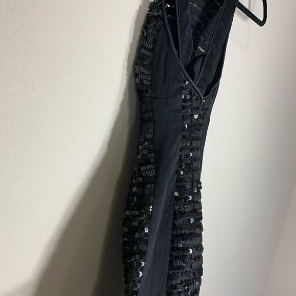 Nanette Lepore size 4 black sequence dress cross (E1) - Picture 9 of 11